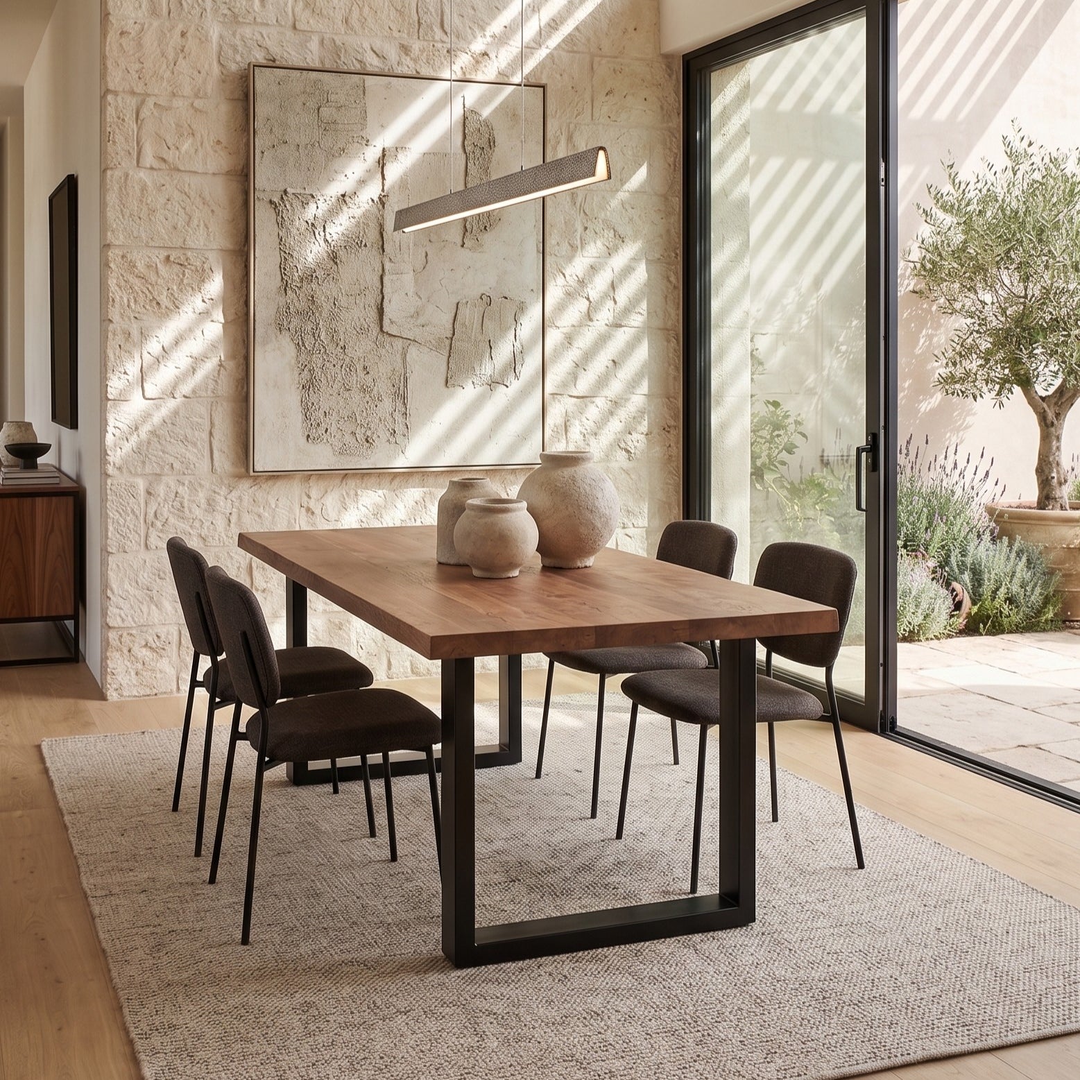 Tavolo in legno e ferro Denver Medium 200 cm - OrchideaMilano1981