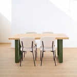 Tavolo in legno e ferro Italy Olive Green 180cm - OrchideaMilano1981