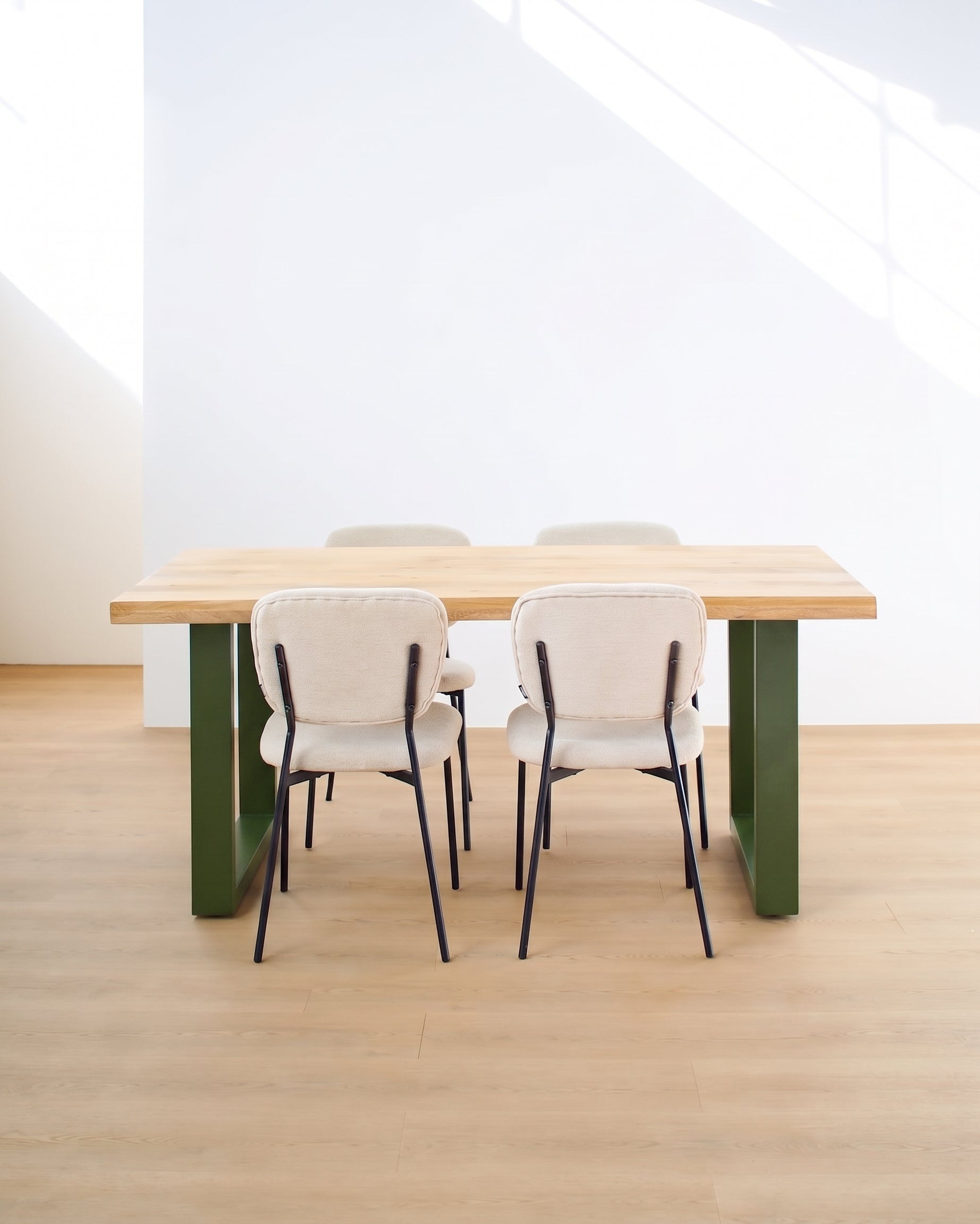 Tavolo in legno e ferro Italy Olive Green 180cm - OrchideaMilano1981