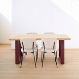 Tavolo in legno e ferro France Burgundy 180 cm - OrchideaMilano1981