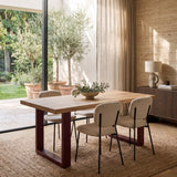 Tavolo in legno e ferro France Burgundy 180 cm - OrchideaMilano1981