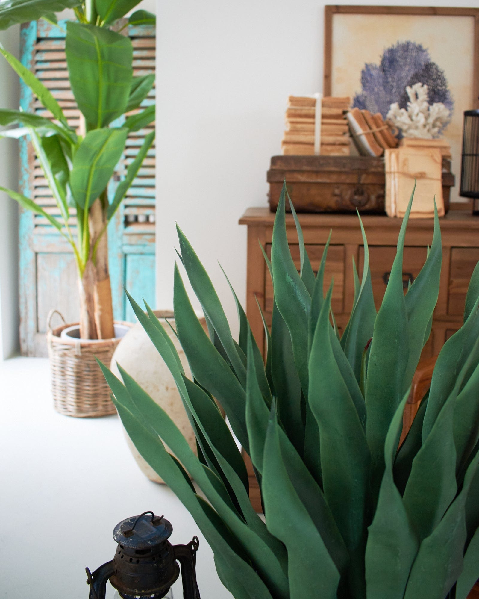 Agave artificiale con vaso Sonora - OrchideaMilano1981