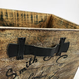Cassetta in legno con manico in cuoio Vintage Storage - OrchideaMilano1981
