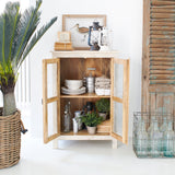 Credenza in legno e vetro Pantelleria 70 cm - OrchideaMilano1981