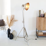 Lampada da terra in ferro Silver Antique - OrchideaMilano1981