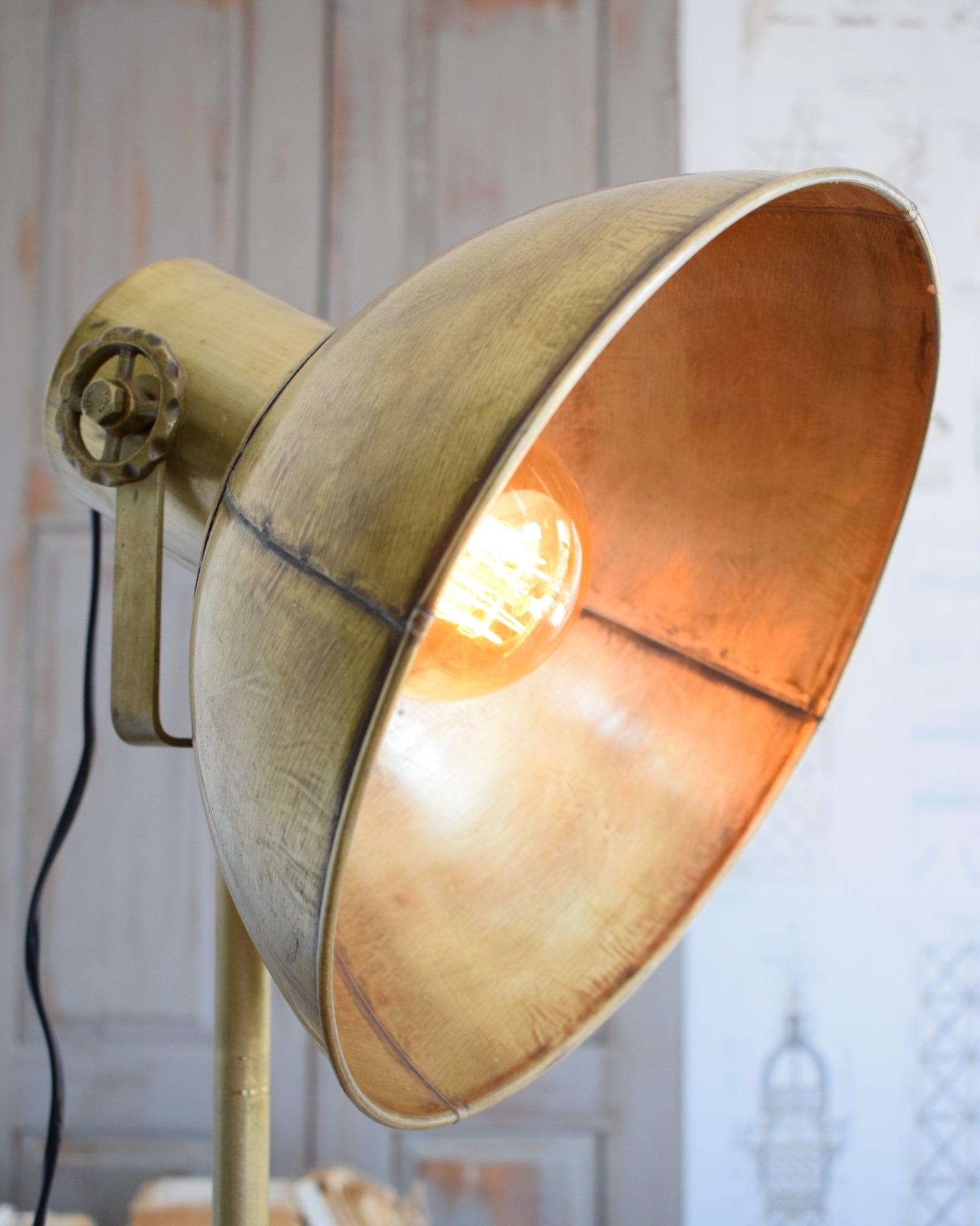 Lampada da terra in ferro Gold Antique - OrchideaMilano1981