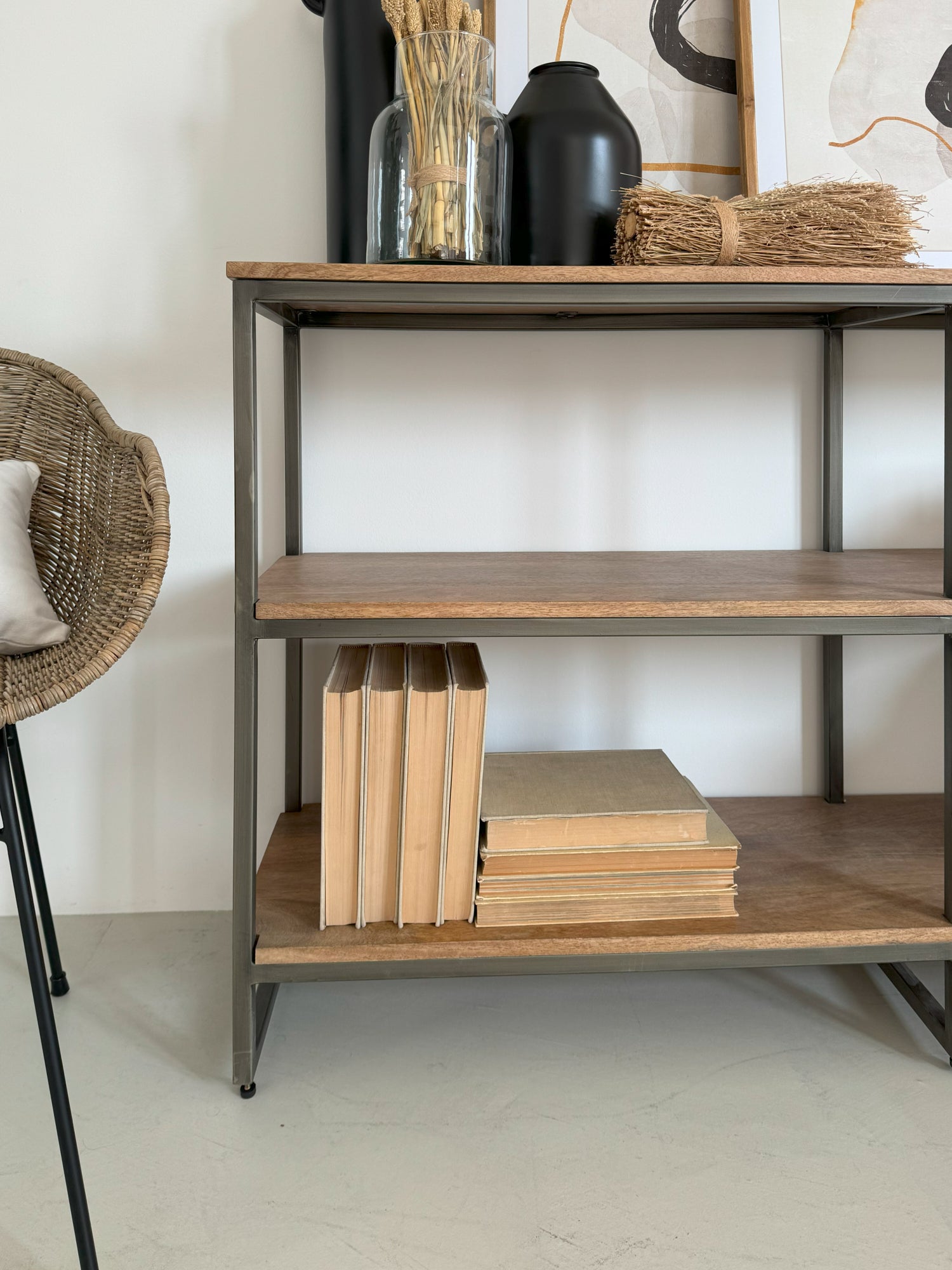 Libreria in legno e ferro Skyline 150 cm - OrchideaMilano1981