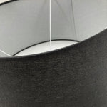 Paralume impero in tessuto Dark Grey 50 cm set di 4 - OrchideaMilano1981