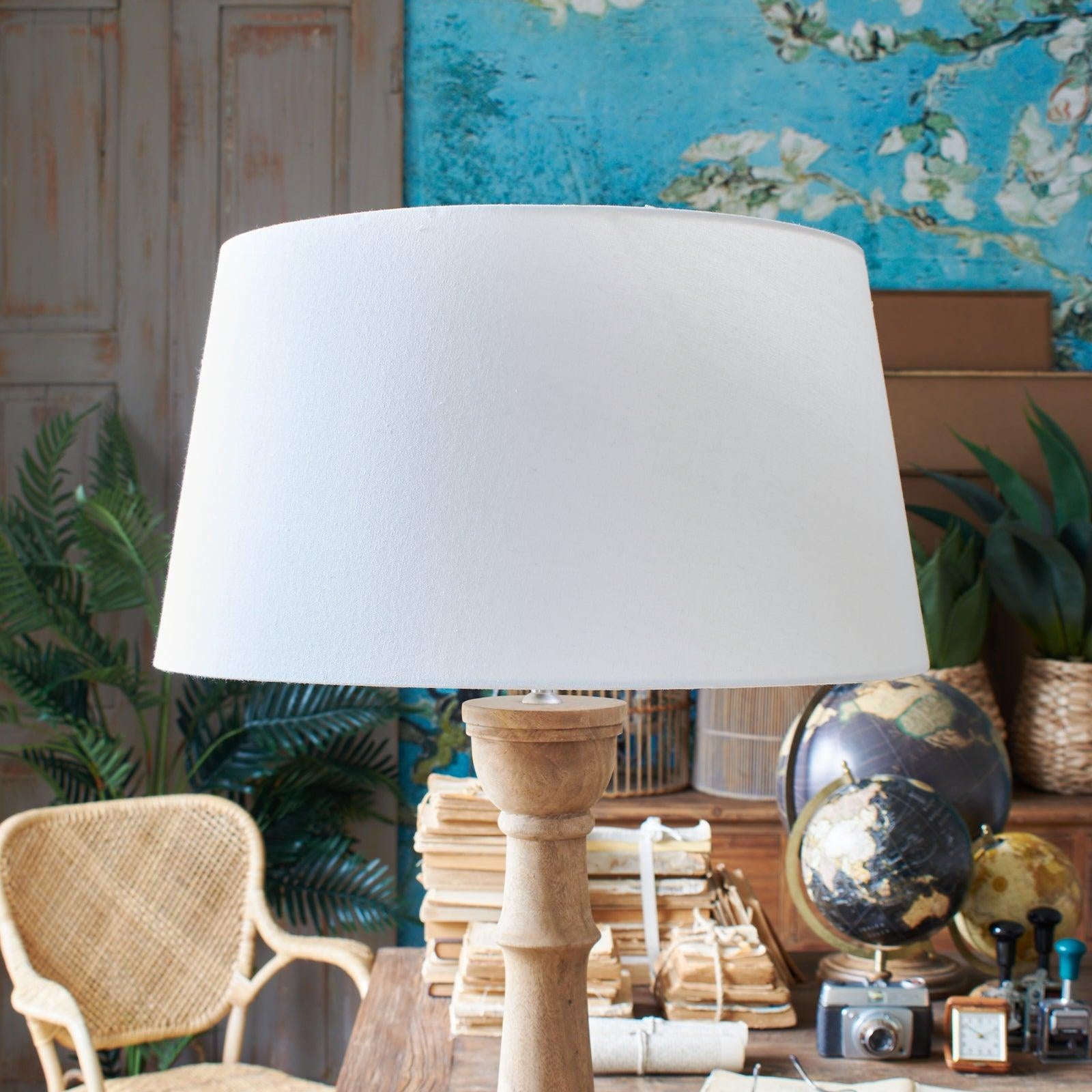 Paralume impero in tessuto White 55 cm set di 4 - OrchideaMilano1981
