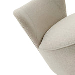 Poltrona girevole in tessuto White and Beige - OrchideaMilano1981