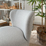 Poltrona girevole in tessuto White and Beige - OrchideaMilano1981