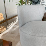 Poltrona girevole in tessuto White and Beige - OrchideaMilano1981