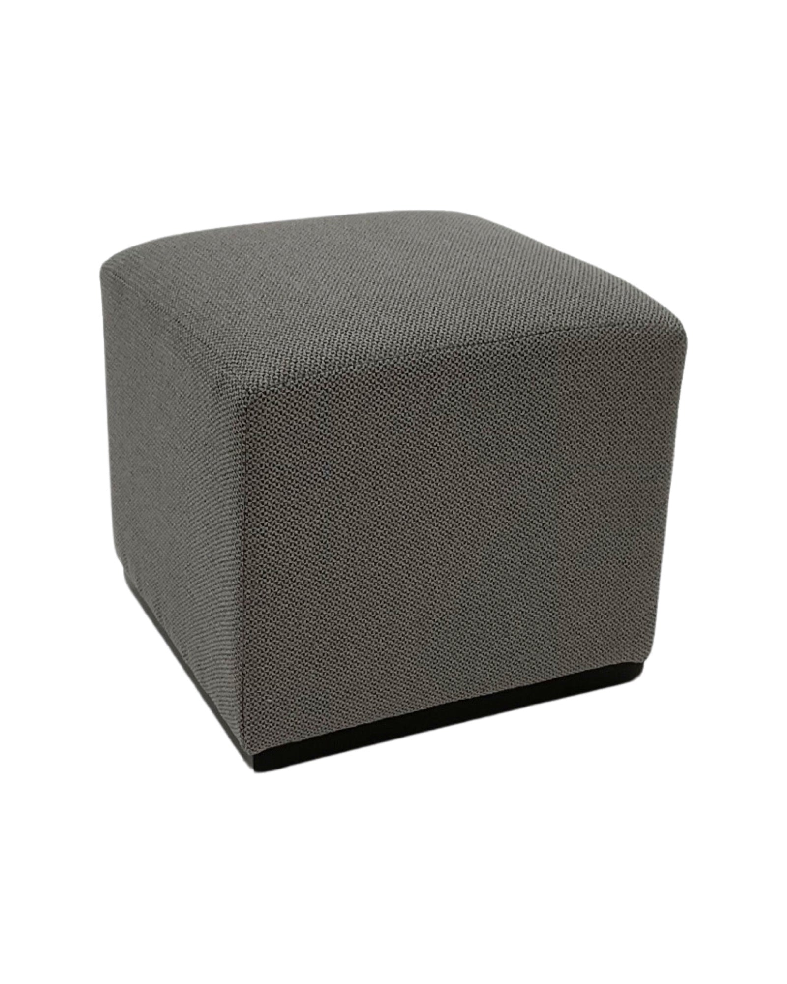 Pouf a cubo in tessuto Dark Grey - OrchideaMilano1981