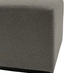 Pouf a cubo in tessuto Dark Grey - OrchideaMilano1981