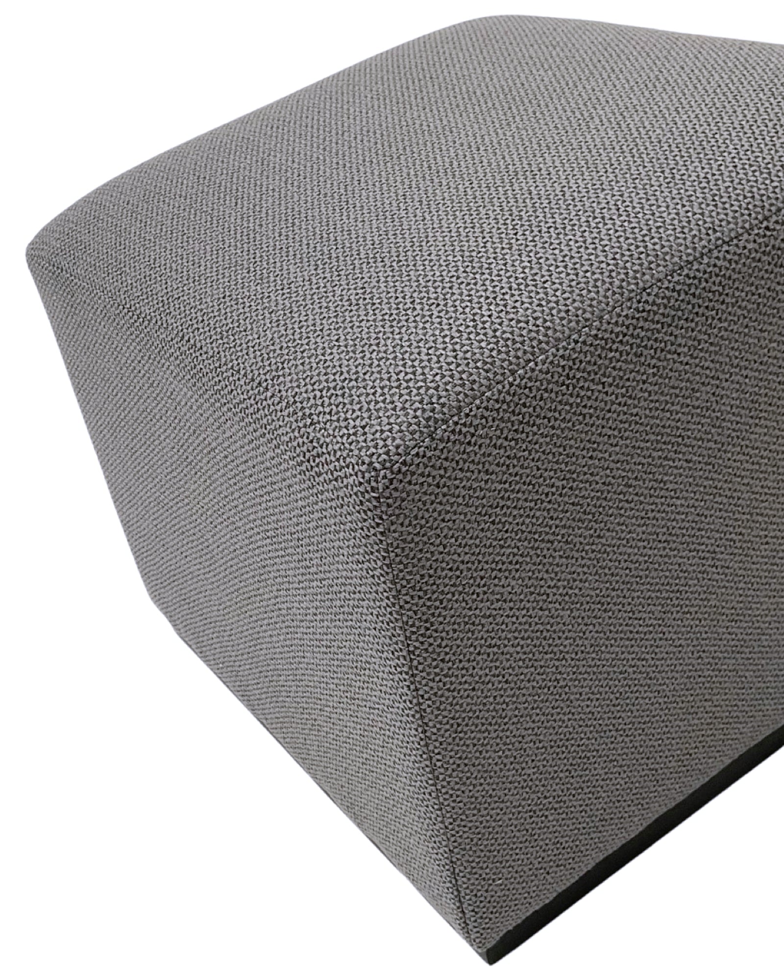 Pouf a cubo in tessuto Dark Grey - OrchideaMilano1981