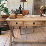 Scrittoio in legno massello East Colonial 122 cm - OrchideaMilano1981