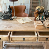 Scrittoio in legno massello East Colonial 122 cm - OrchideaMilano1981