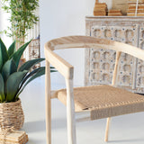 Sedia con braccioli in legno Colony - OrchideaMilano1981