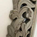 Specchiera da parete in legno Antique Grey 80x103 cm - OrchideaMilano1981