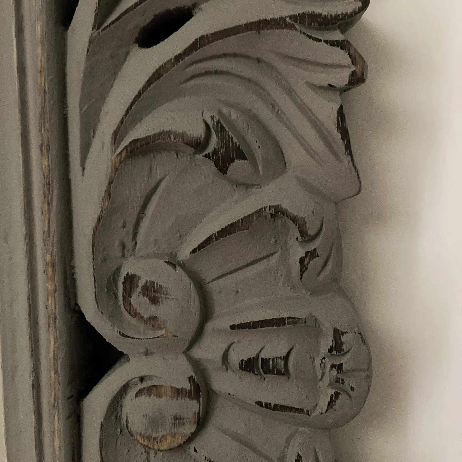 Specchiera da parete in legno Antique Grey 80x103 cm - OrchideaMilano1981
