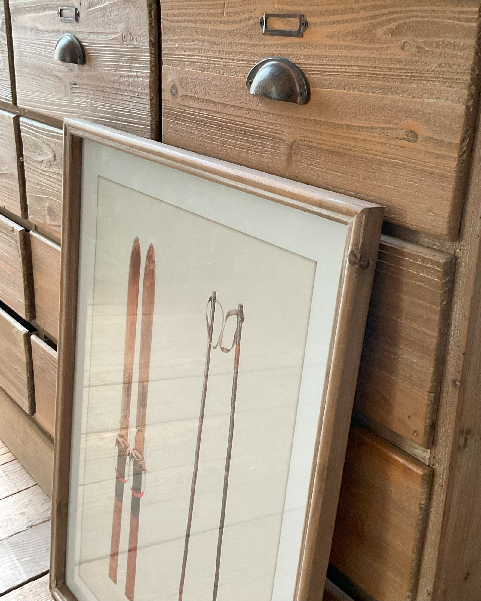 Stampa con cornice in legno Courmayeur - OrchideaMilano1981