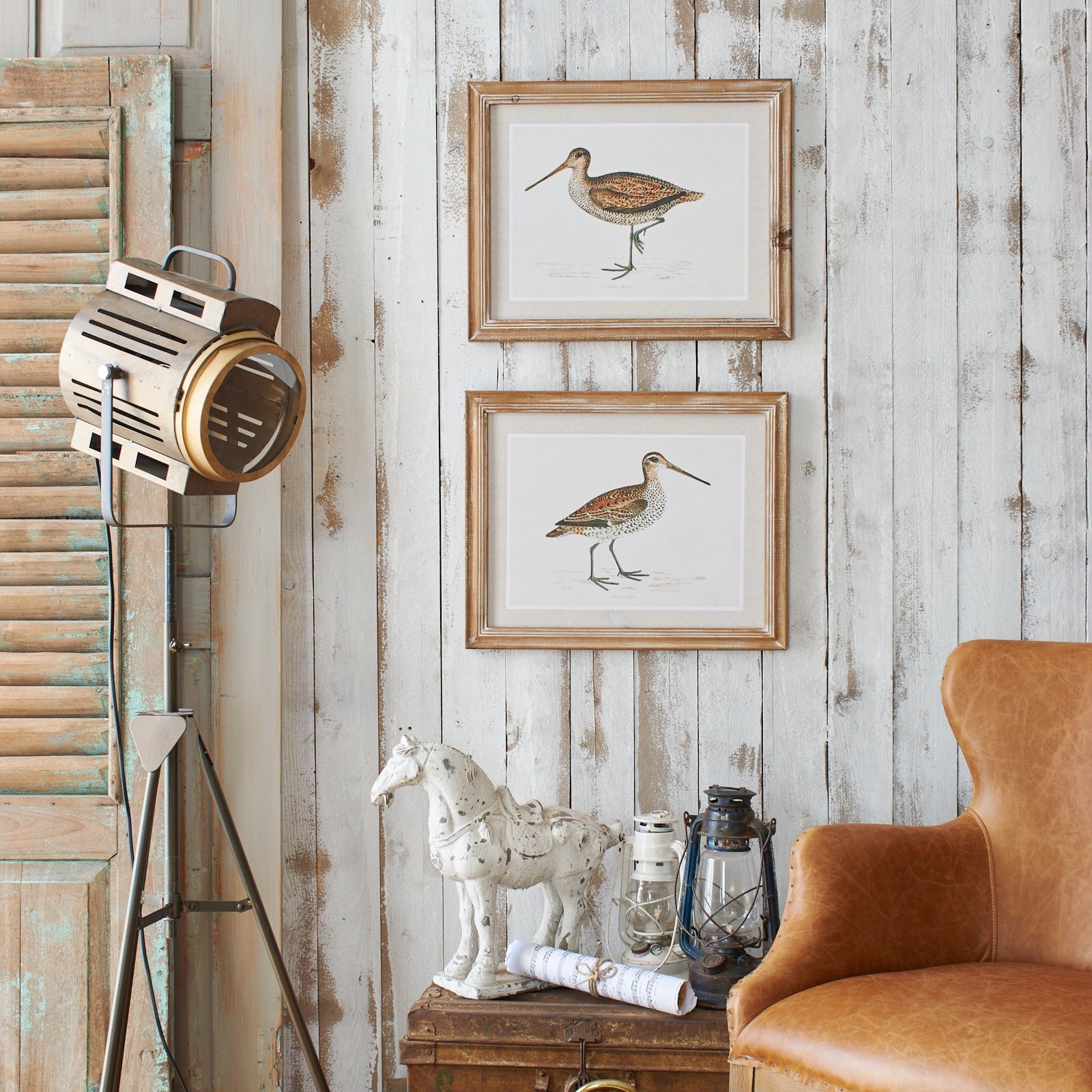 Stampe con cornice in legno Country Birds set di 2 - OrchideaMilano1981