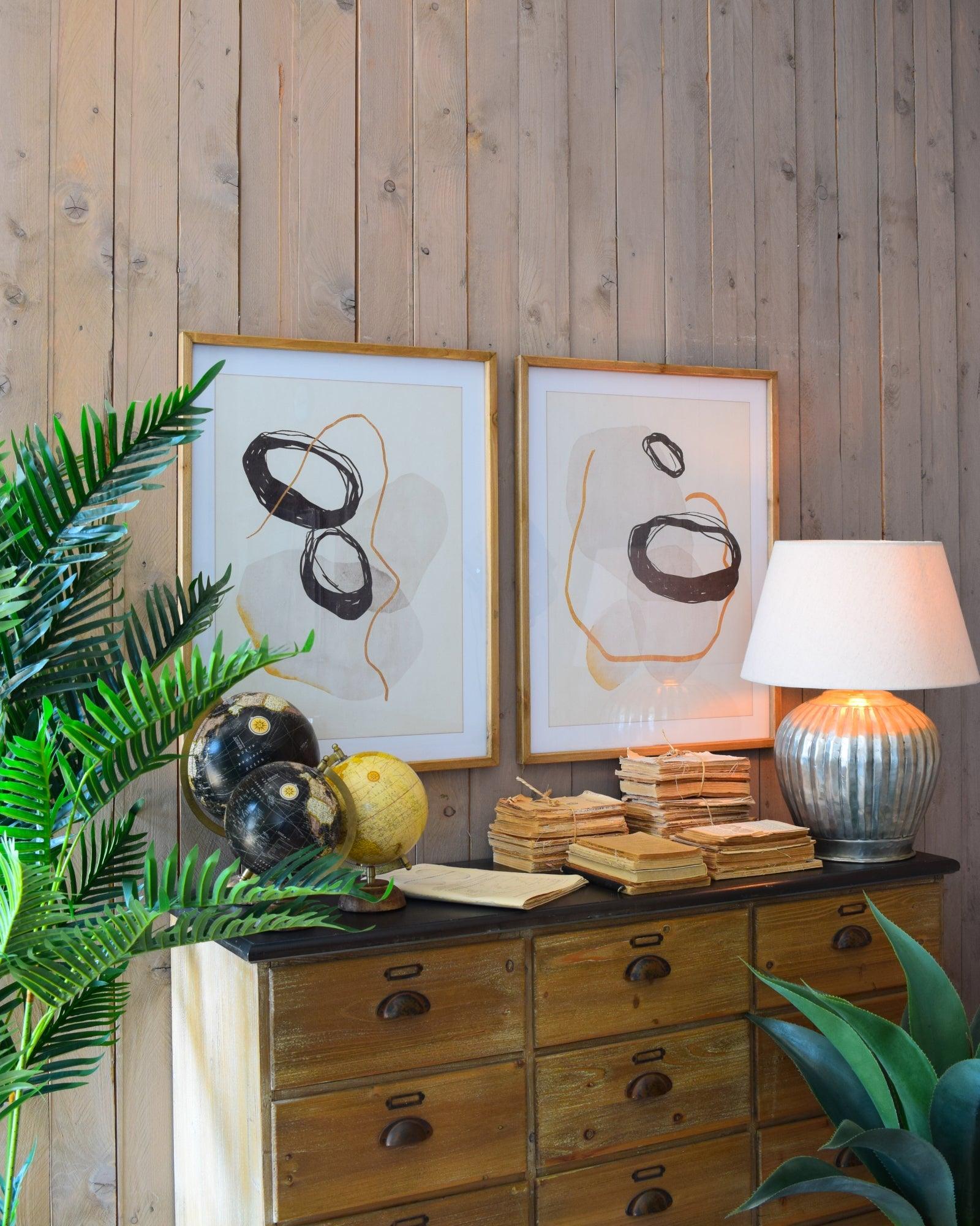 Stampe con cornice in legno Modern Living set di 2 - OrchideaMilano1981