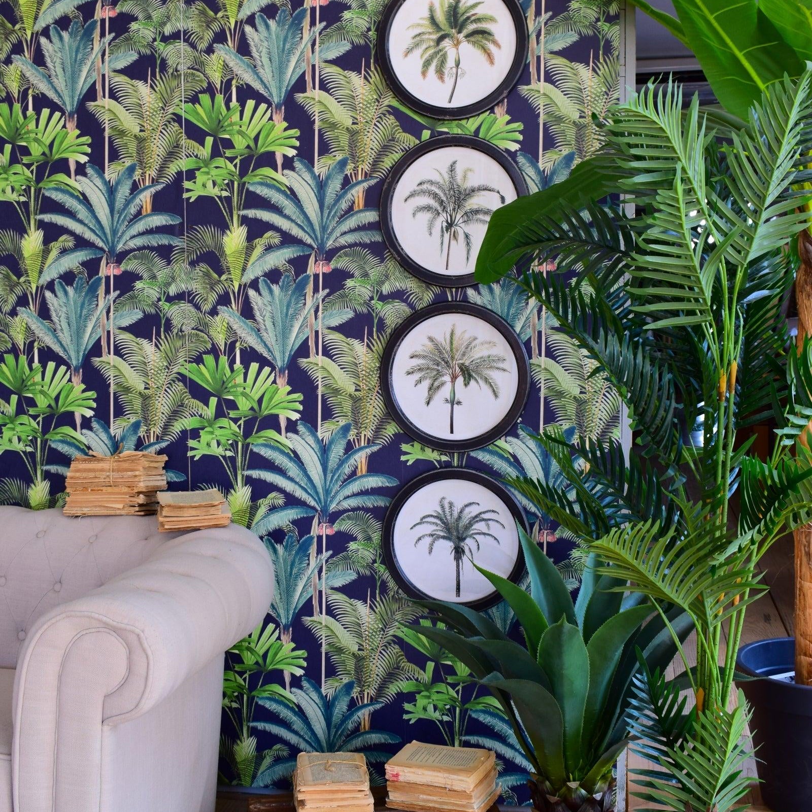 Stampe con cornice in legno Jungle set di 4 - OrchideaMilano1981