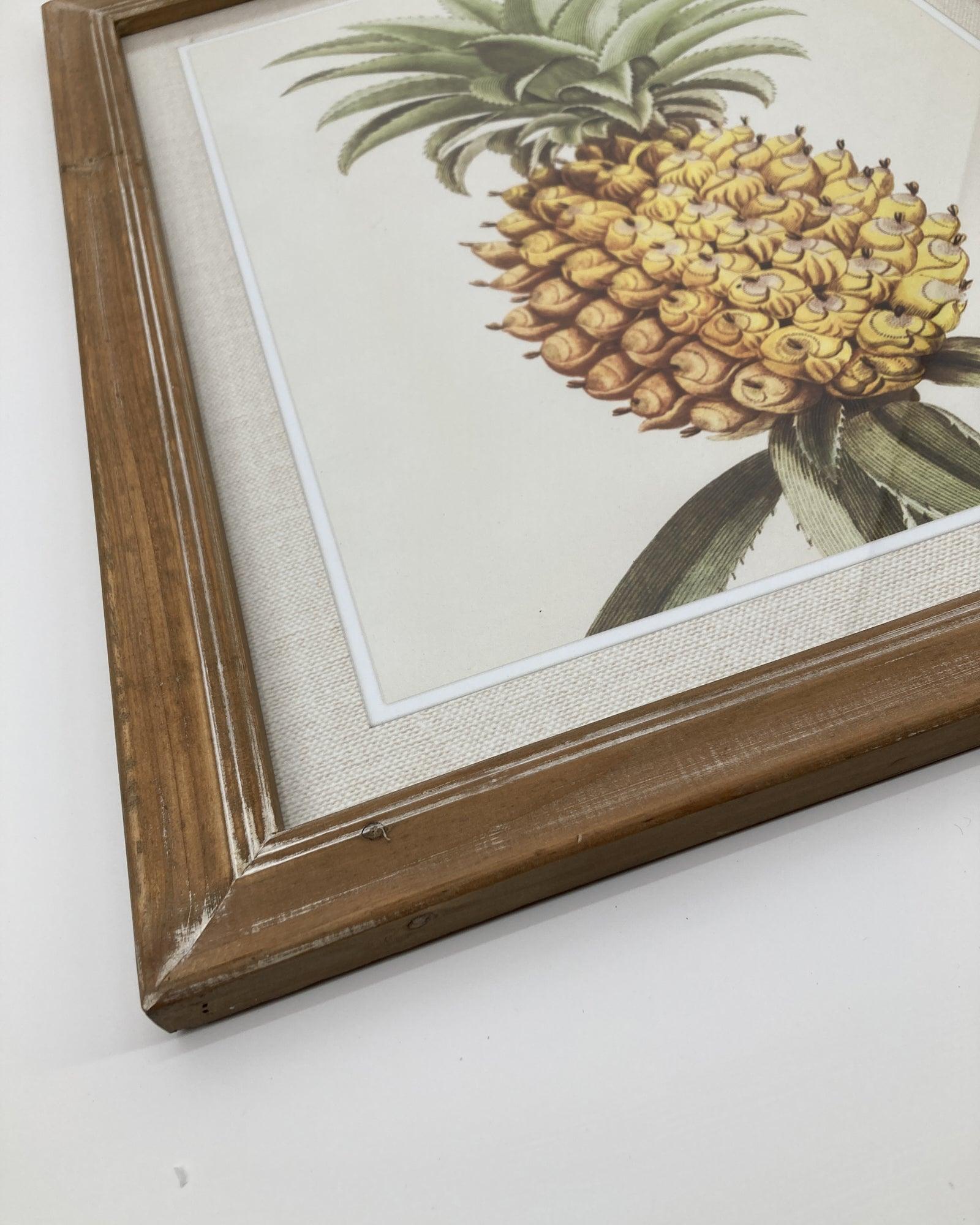 Stampe con cornice in legno Pineapple set di 2 - OrchideaMilano1981