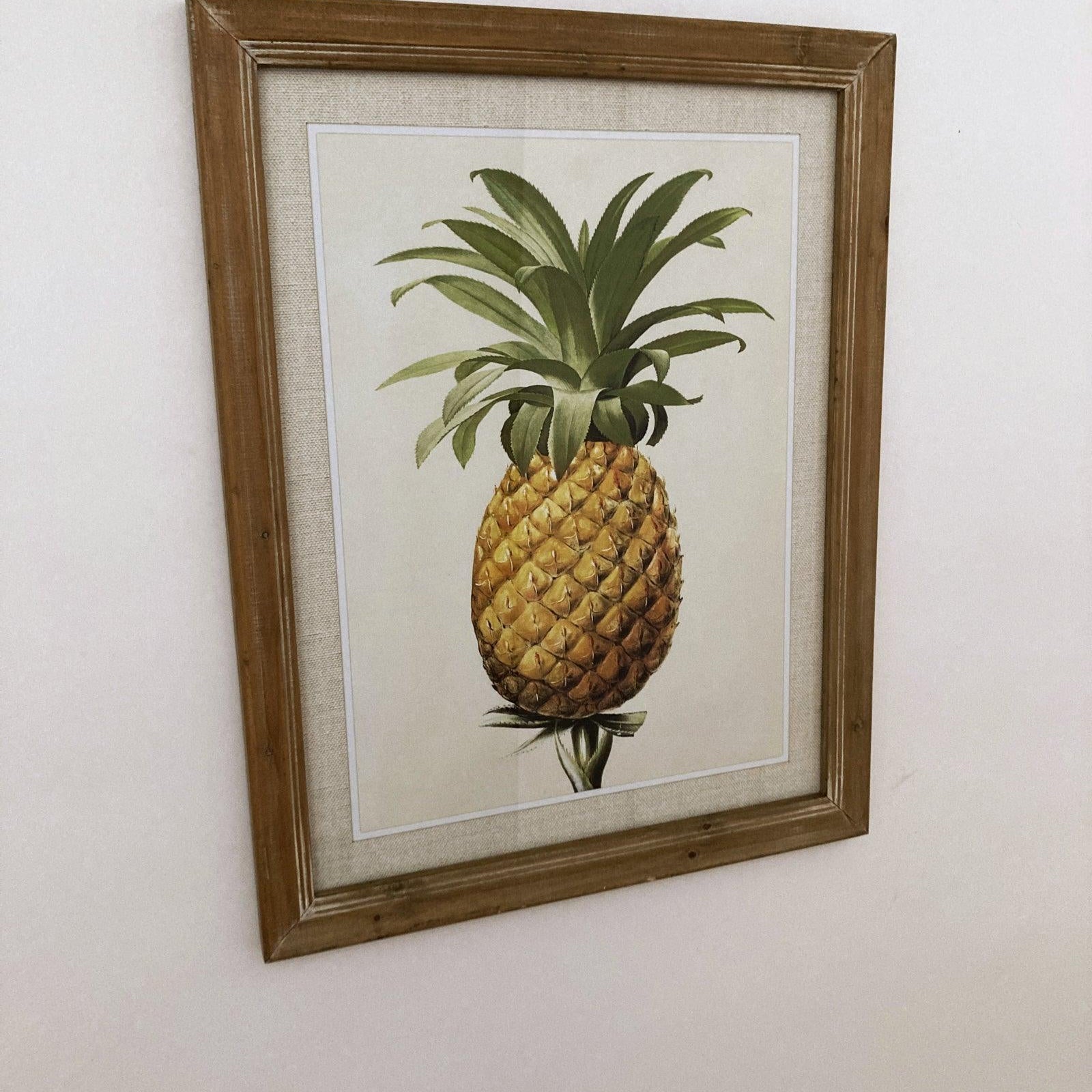 Stampe con cornice in legno Pineapple set di 2 - OrchideaMilano1981