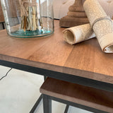 Tavolini da salotto in legno e ferro Skyline Small set di 2 - OrchideaMilano1981