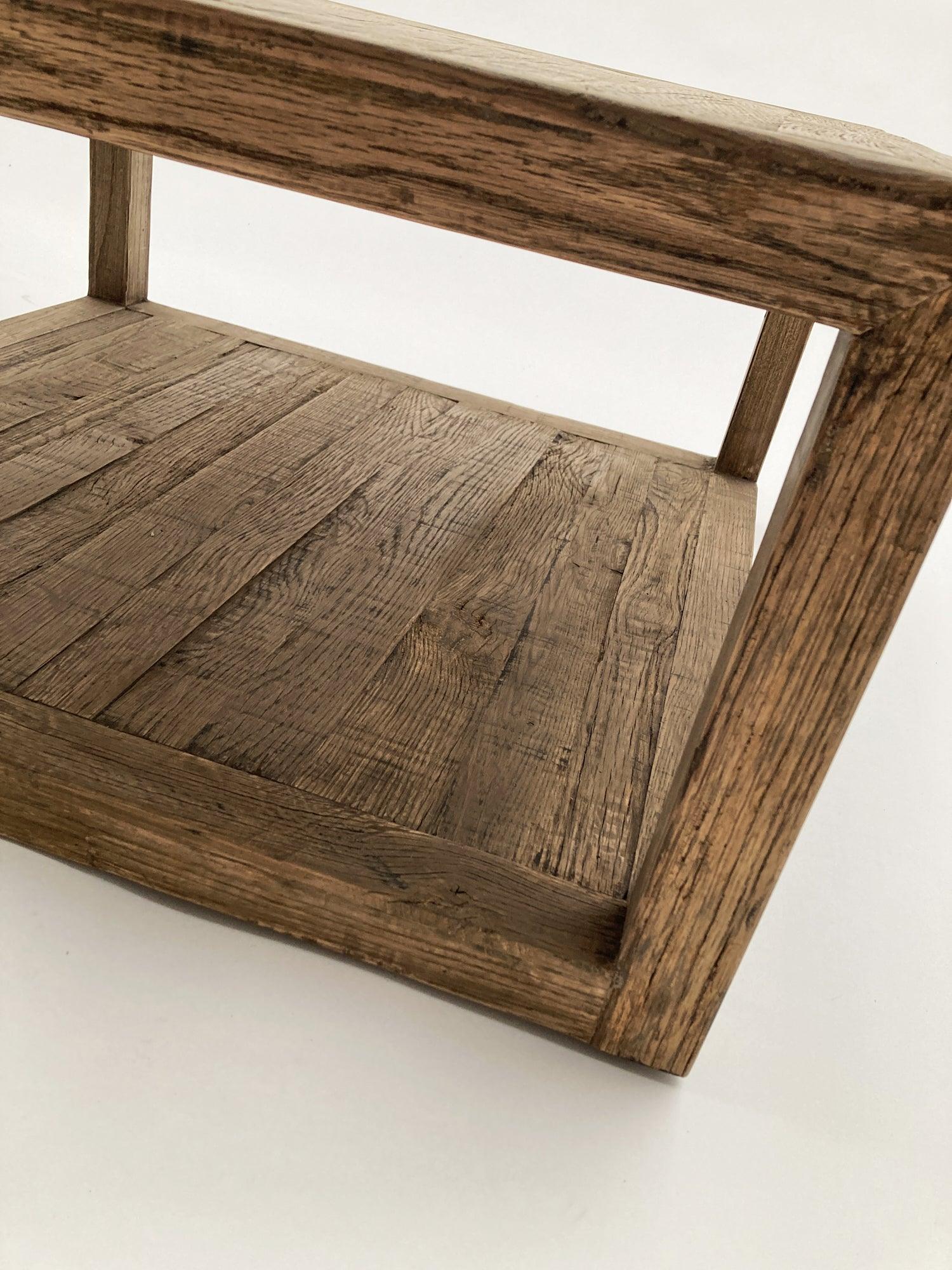 Tavolino quadrato 1 ripiano in legno Materia 80 cm - OrchideaMilano1981