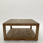 Tavolino quadrato 1 ripiano in legno Materia 80 cm - OrchideaMilano1981