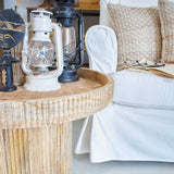 Tavolino rotondo in legno East Colonial Big 60 cm - OrchideaMilano1981