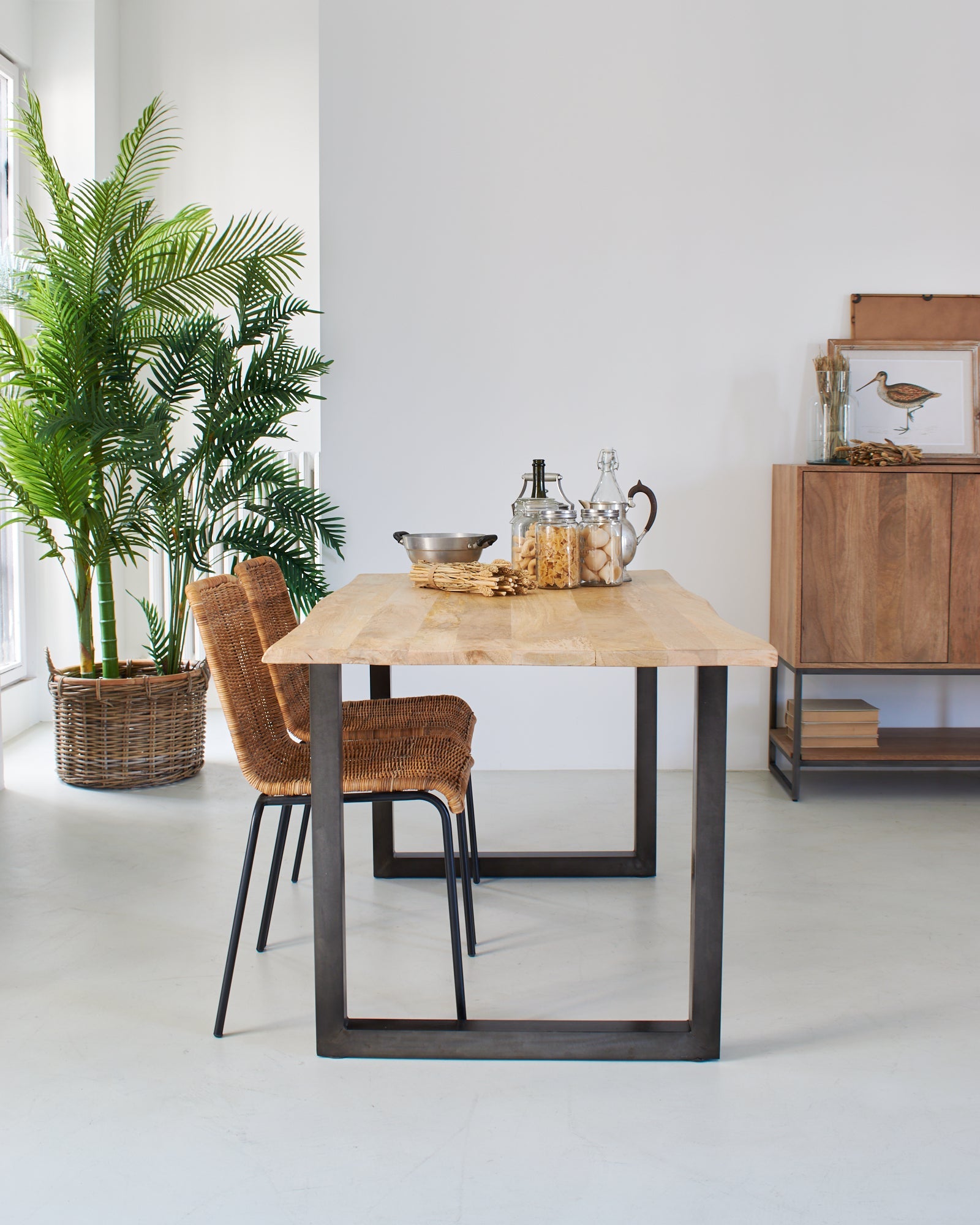 Tavolo in legno e ferro Boston 140 cm - OrchideaMilano1981