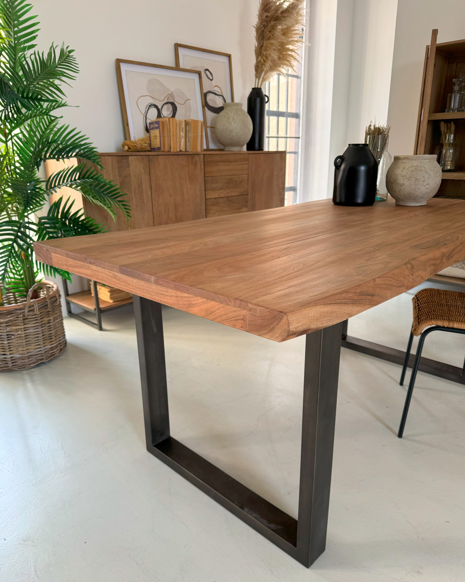 Tavolo in legno e ferro Chicago 180 cm - OrchideaMilano1981
