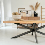 Tavolo in legno e ferro New York 220 cm - OrchideaMilano1981