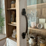 Vetrina 2 ante in legno massello Antigua 124 cm - OrchideaMilano1981